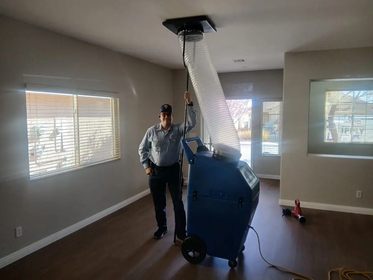 Professional Dryer Vent Cleaning work inside a Fairfax Station home